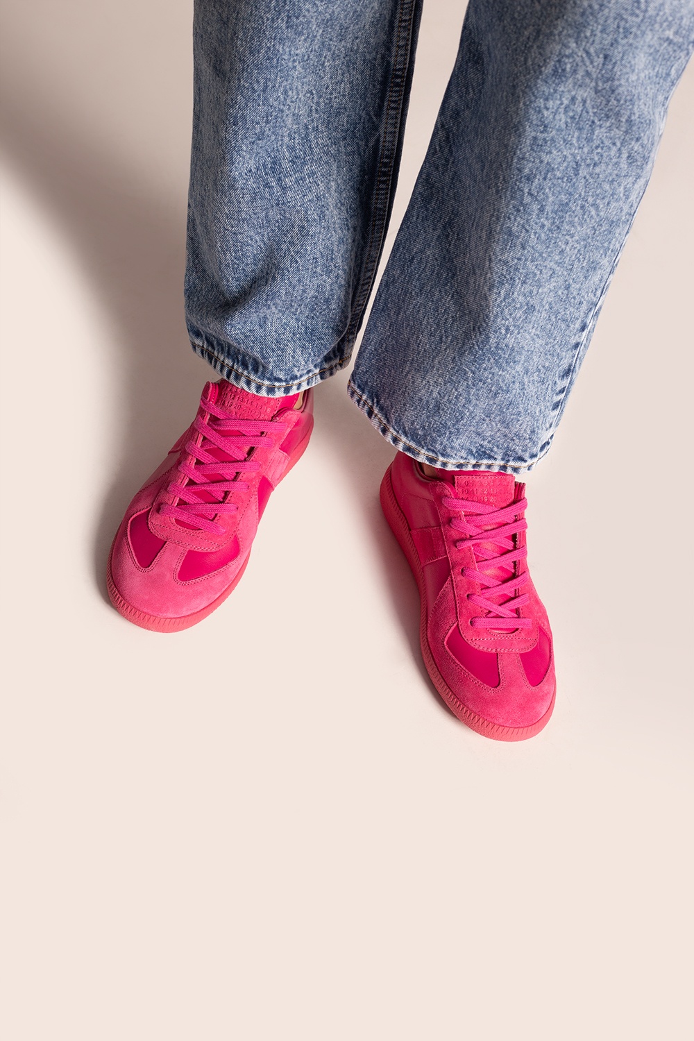 Pink margiela shop sneakers